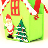 Handmade Green Wool Felt Christmas Bag