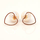 Gold-plated Pearl Earrings