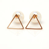 Gold-plated Pearl Earrings