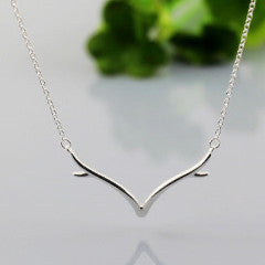 Reindeer Silver Necklace