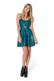 MERMAID STRAPS SKATER DRESS