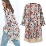 Floral Print Kimono