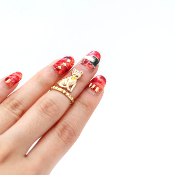 The Cat Girl Midi Ring