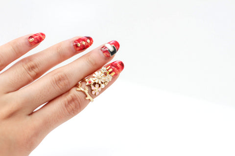 The Floral Girl Midi ring