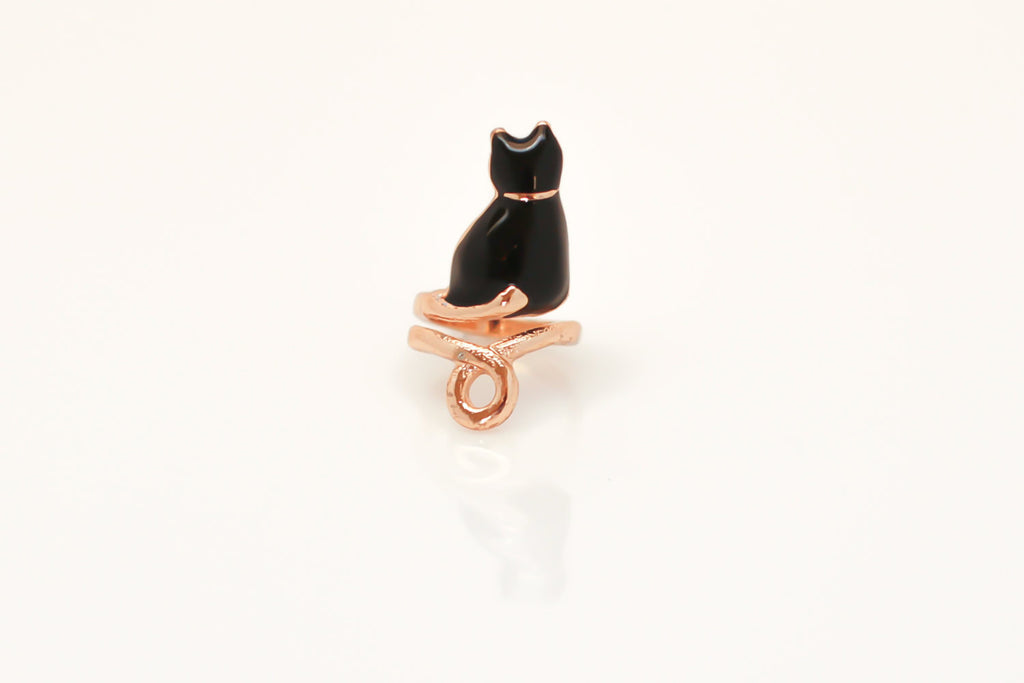 The Black Cat Midi Ring