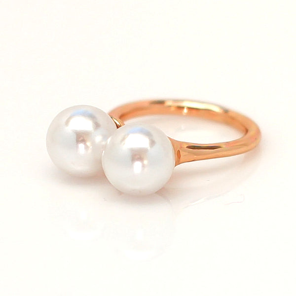 Double Pearl Ring