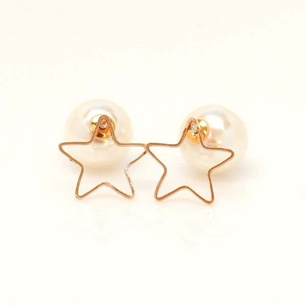 Gold-plated Pearl Earrings