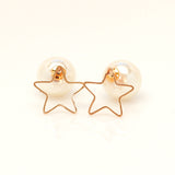 Gold-plated Pearl Earrings