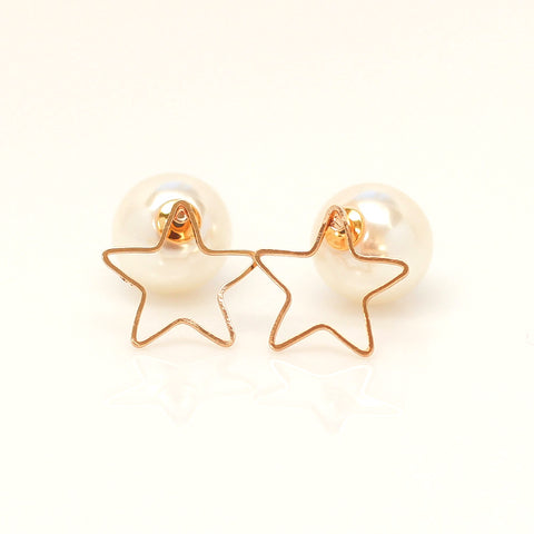 Gold-plated Pearl Earrings