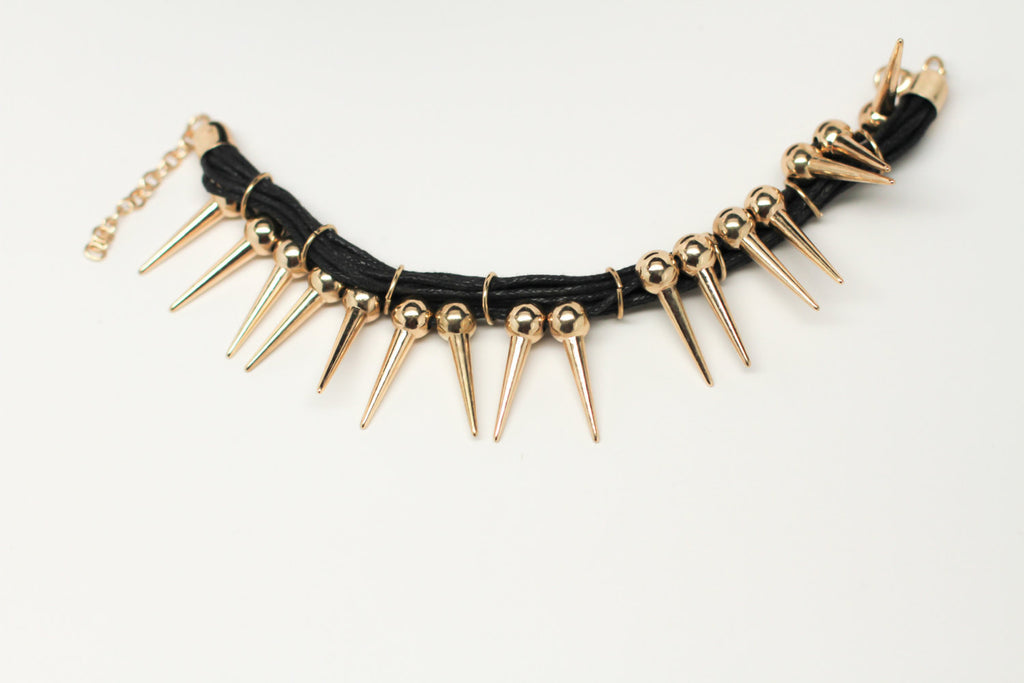 Spiky Gold Bracelet