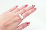 Double Pearl Ring