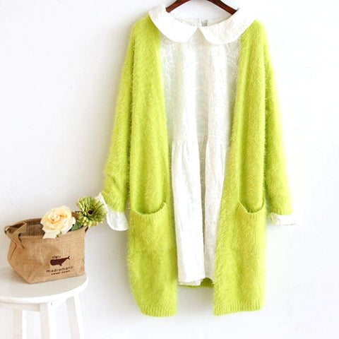 Mohair Long Cardigan