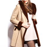 Hooded Shearling Coat