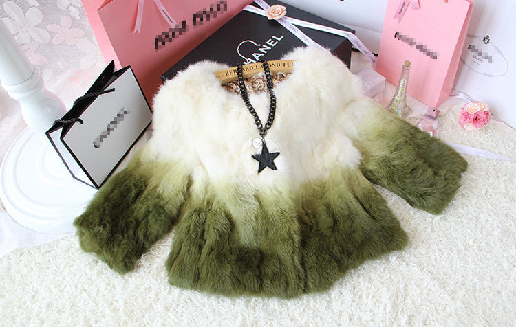 Faux Fur Dip-dye Jacket