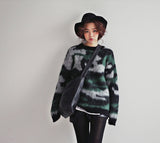 Camouflage oversized sweater