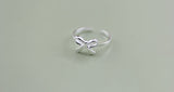 100% Silver Sterling Ribbon Ring