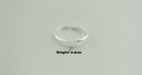 100% Silver Sterling Heart Pinky ring