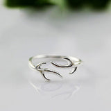 Reindeer Antlers Silver Ring