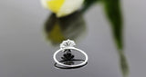 100% Silver Sterling Daisy Pinky ring