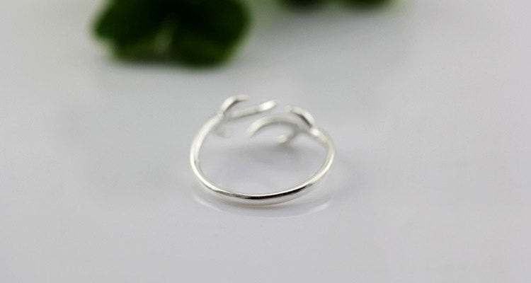 Reindeer Antlers Silver Ring